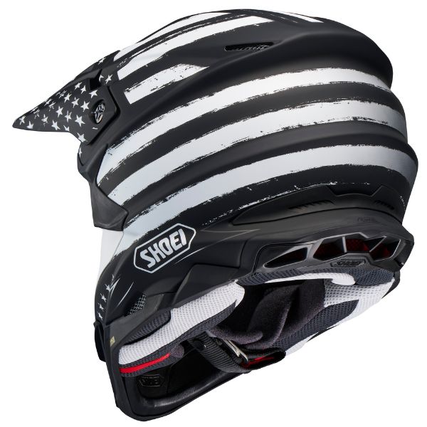 White-background studio image of Shoei FA25 VFXEVO Faithful 2 helmet TC5 2, showing overall shape, materials, and visible design details