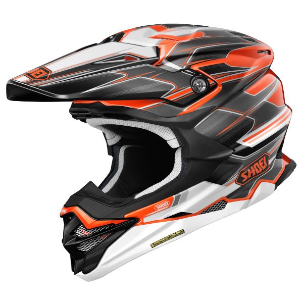 Studio image on a white background of Shoei FA25 VFXEVO Sparkle helmet TC8 1, showing overall shape, materials, and visible design details