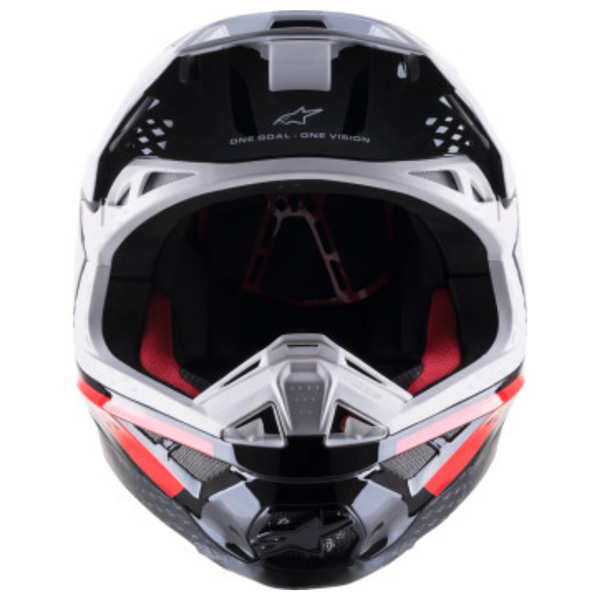 Blue/Orange/Yellow product view, lightweight off‑road motorcycle helmet with ventilation and impact protection