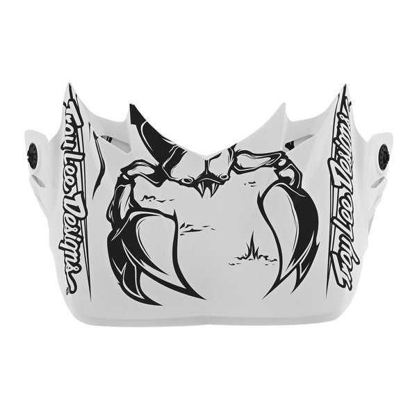 Image of Troy Lee Designs SKU 1758590 SE4 Stranded LE Composite Visor Colors: White (SKU 1758590)