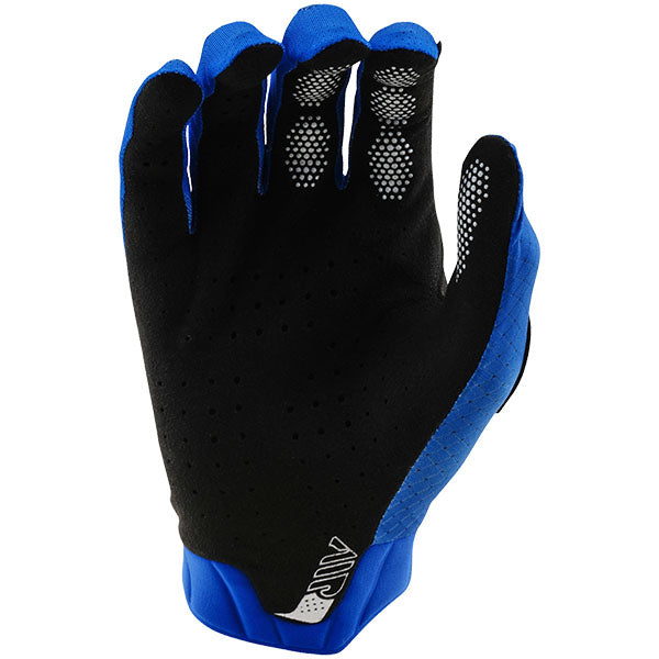 Product image of Troy Lee Designs BTO Sports 0065 TLD B25D1 AIR GLOVE MONO BLU 02 db522a17 ac5a 4b1e 8a58 03852b85e0ca motocross gloves showing fit, construction, and colorway | Available at BTO Sports