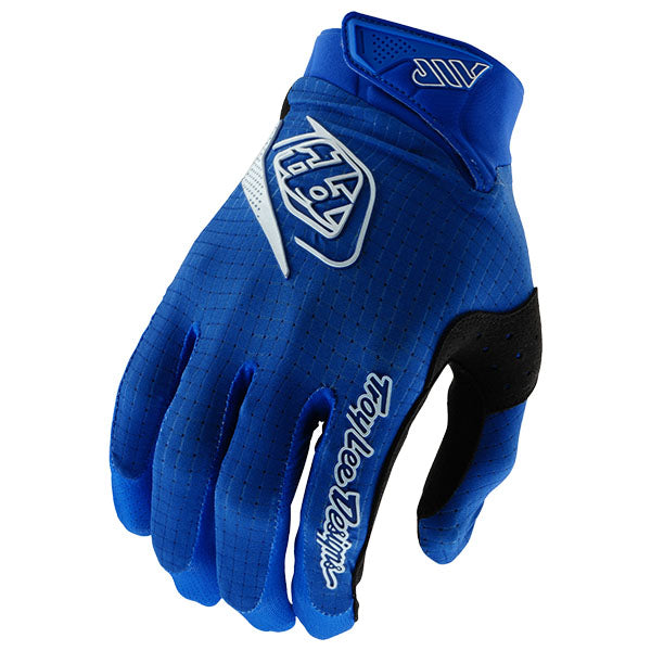 Product image of Troy Lee Designs BTO Sports 0066 TLD B25D1 AIR GLOVE MONO BLU 01 80acc7ba 6070 40a7 ba5e 477777e0d35d motocross gloves showing fit, construction, and colorway | Available at BTO Sports