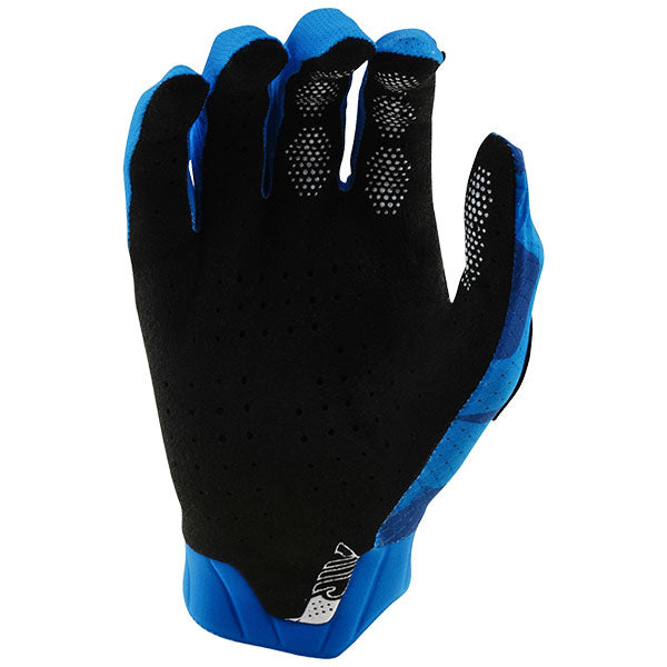 Product image of Troy Lee Designs BTO Sports 0081 TLD B25D1 AIR GLOVE BLOTTED BRGHTBLU 02 a265e262 8264 48e8 b028 65345e2b1c89 motocross gloves showing fit, construction, and colorway | Available at BTO Sports