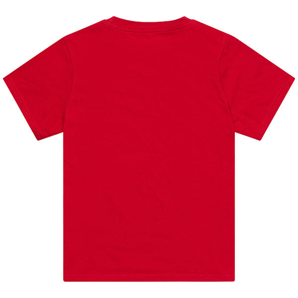 High-resolution studio image of Troy Lee Designs Signature Tee (Youth); showing tee fit, printed graphics, and crew neckline; SKU 7249170
