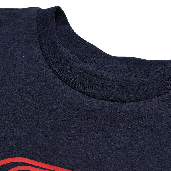 Professional studio photo of Troy Lee Designs Badge Tee (Youth); showing tee fit, printed graphics, and crew neckline; SKU 7245680
