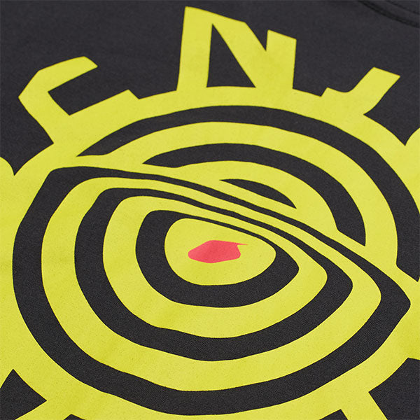 High-resolution studio image of Troy Lee Designs Enjoy Long Sleeve Tee; showing long-sleeve cut, printed graphics, and crew neckline; SKU 7297280