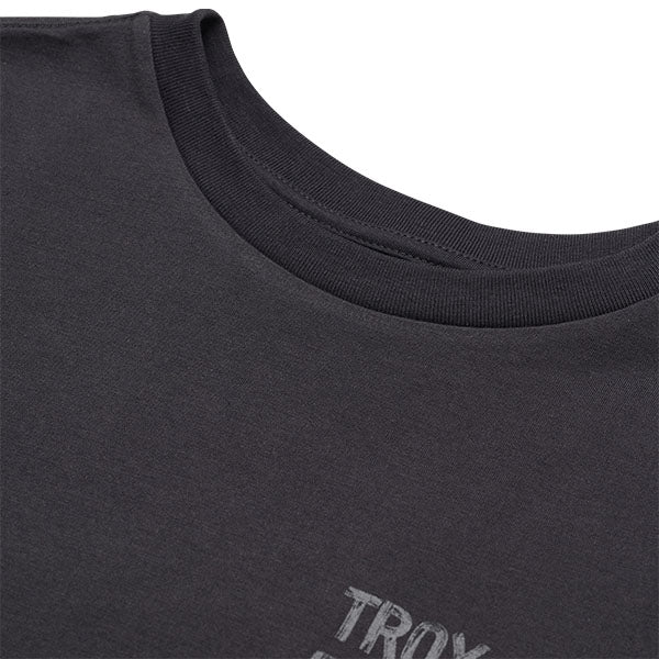 Clean studio shot of Troy Lee Designs Paint Shop Tee (Womens); showing tee fit, printed graphics, and crew neckline; SKU 7537290; Sizes: S-XL