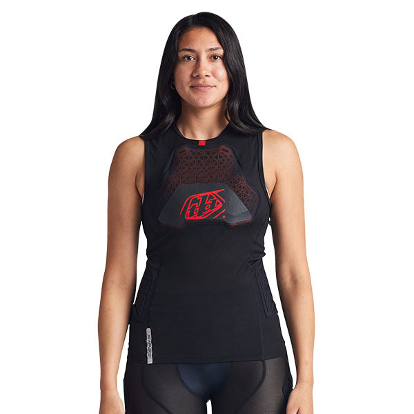 Troy Lee Designs Stage Ghost D30 Vest Base Layer product image in Blk sizes SM, MD, LG, XL SKU 56390600. Base Layer Shirt | Available at BTO Sports