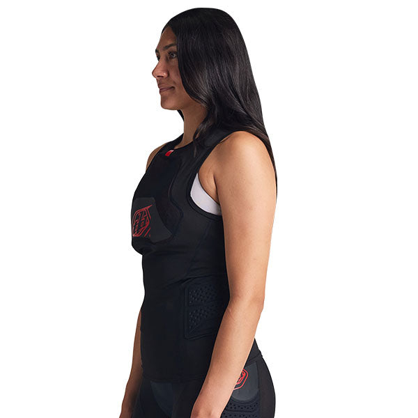 Troy Lee Designs Stage Ghost D30 Vest Base Layer product image in Blk sizes SM, MD, LG, XL SKU 56390600. Base Layer Shirt | Available at BTO Sports