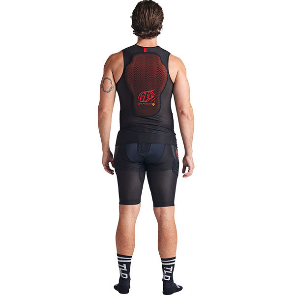 Troy Lee Designs Stage Ghost D30 Vest Base Layer product image in Blk sizes SM, MD, LG, XL SKU 56390600. Base Layer Shirt | Available at BTO Sports