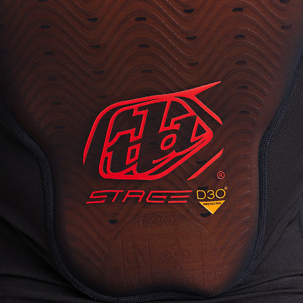 Troy Lee Designs Stage Ghost D30 Vest Base Layer product image in Blk sizes SM, MD, LG, XL SKU 56390600. Base Layer Shirt | Available at BTO Sports