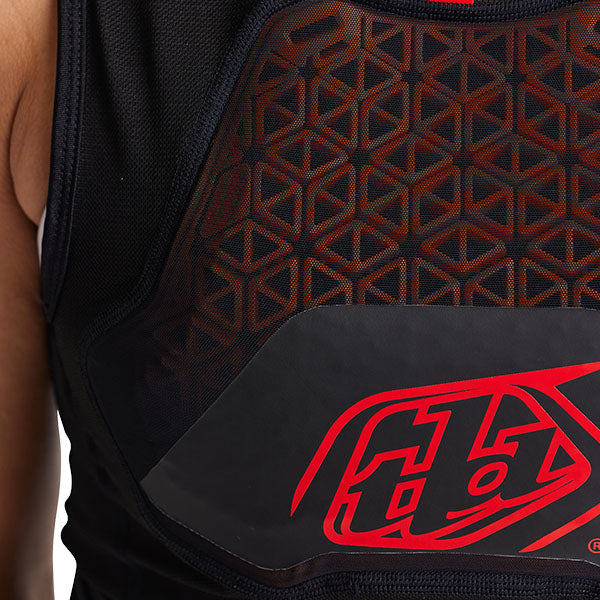 Troy Lee Designs Stage Ghost D30 Vest Base Layer product image in Blk sizes SM, MD, LG, XL SKU 56390600. Base Layer Shirt | Available at BTO Sports