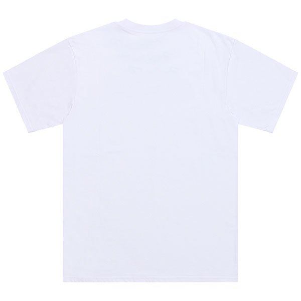 Professional studio photo of Troy Lee Designs Signature Tee; showing tee fit, printed graphics, and crew neckline; SKU 7019170; Sizes: S-2XL