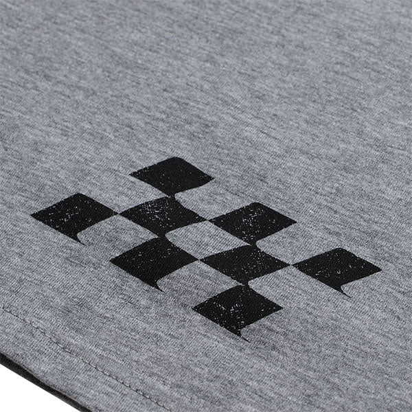 Crisp studio image on a white background of Troy Lee Designs Scholar Tee; showing tee fit, printed graphics, and crew neckline; SKU 7017650; Sizes: S-2XL