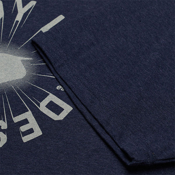 Studio photo on a white background of Troy Lee Designs Rotation Tee; showing tee fit, printed graphics, and crew neckline; SKU 7017300; Sizes: S-2XL