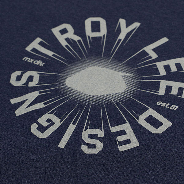 Crisp studio image on a white background of Troy Lee Designs Rotation Tee; showing tee fit, printed graphics, and crew neckline; SKU 7017300