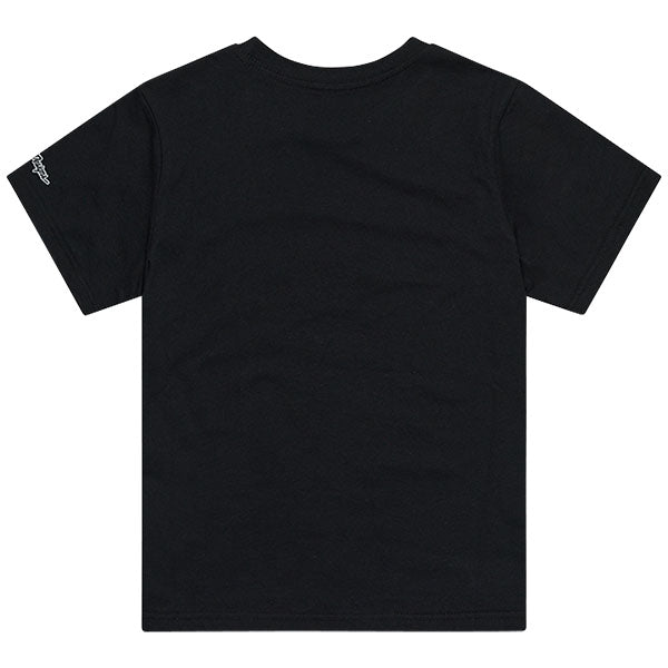 Clean studio shot of Troy Lee Designs Badge Tee; showing tee fit, printed graphics, and crew neckline; SKU 701568102; Sizes: S-2XL