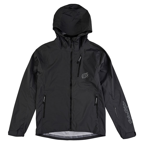 Troy Lee Designs Resist Mono Jacket Mountain Bike front angle view in Fuego sizes XS, SM, MD, LG, XL, 2X SKU 87693103. Riding Jacket | Available at BTO Sports