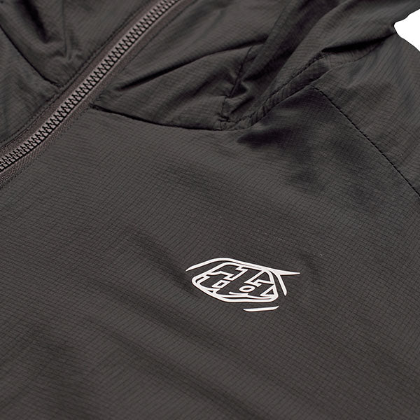 Troy Lee Designs Mathis Mono Jacket Mountain Bike side view in Carbon sizes SM, MD, LG, XL, 2X SKU 86993100. Riding Jacket | Available at BTO Sports