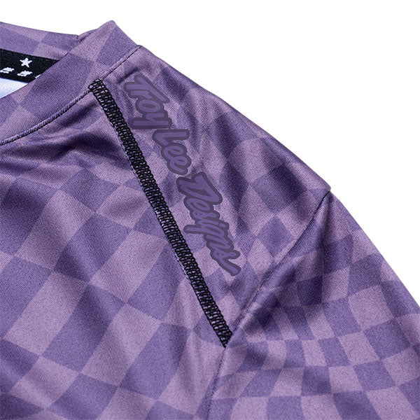 Product image of Troy Lee Designs - Lilium Twisted Checkers Long Sleeve Jersey (MTB) (Womens) SKU:358516013 | Sizes: SM–XL | Designed for Mountain Bike, BMX and E-Bike riders | Available at BTO Sports