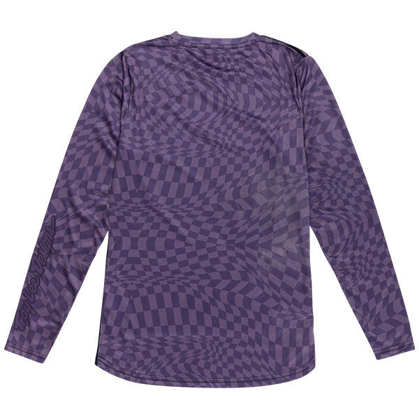 Product image of Troy Lee Designs - Lilium Twisted Checkers Long Sleeve Jersey (MTB) (Womens) SKU:358516012 | Sizes: SM–XL | Designed for Mountain Bike, BMX and E-Bike riders | Available at BTO Sports