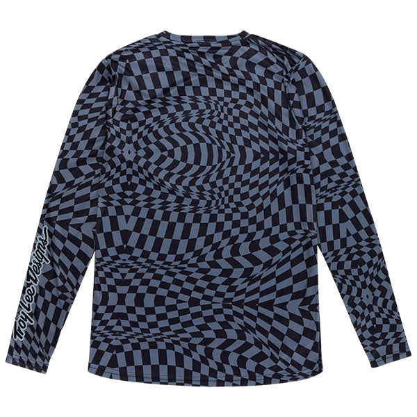 Product image of Troy Lee Designs - Lilium Twisted Checkers Long Sleeve Jersey (MTB) (Womens) SKU:358516001 | Sizes: SM–XL | Designed for Mountain Bike, BMX and E-Bike riders | Available at BTO Sports