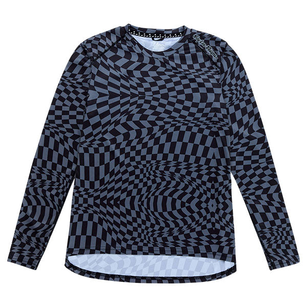 Product image of Troy Lee Designs - Lilium Twisted Checkers Long Sleeve Jersey (MTB) (Womens) SKU:358516015 | Sizes: SM–XL | Designed for Mountain Bike, BMX and E-Bike riders | Available at BTO Sports