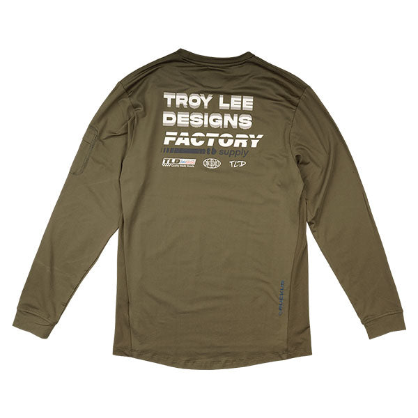 Product image of Troy Lee Designs - Ruckus Factory Long Sleeve Ride Tee (MTB) (Youth) SKU:386008002 | Designed for Mountain Bike, BMX and E-Bike riders | Available at BTO Sports