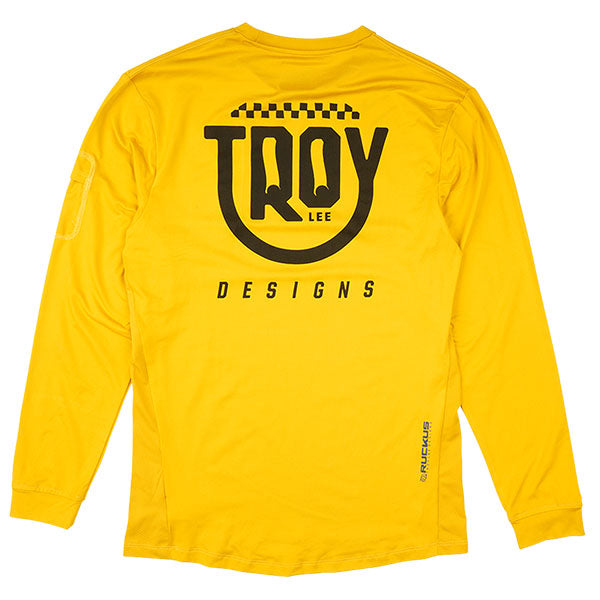 Product image of Troy Lee Designs - Ruckus Eyez Long Sleeve Ride Tee (MTB) (Youth) SKU:386020002 | Designed for Mountain Bike, BMX and E-Bike riders | Available at BTO Sports