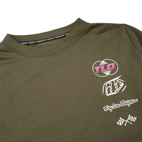 Product image of Troy Lee Designs - Skyline Worldwide Long Sleeve Ride Tee (MTB) (Youth) SKU:385148003 | Designed for Mountain Bike, BMX and E-Bike riders | Available at BTO Sports