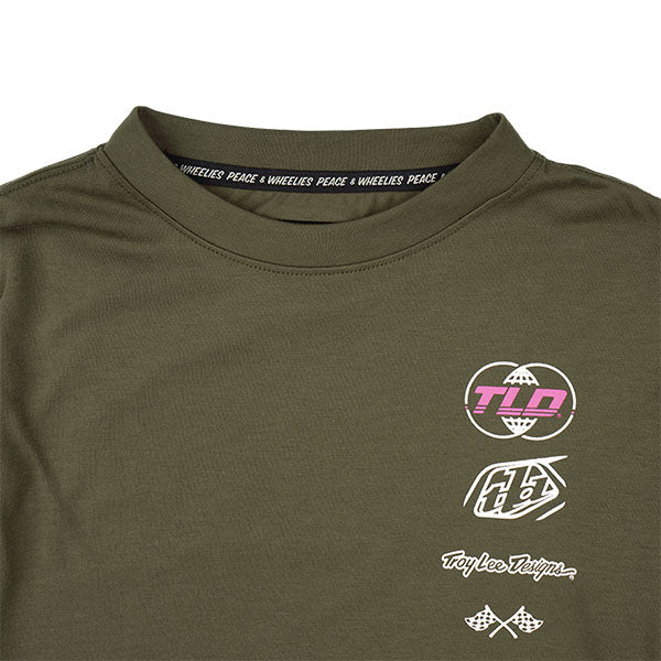 Product image of Troy Lee Designs - Skyline Worldwide Long Sleeve Ride Tee (MTB) (Youth) SKU:385148004 | Designed for Mountain Bike, BMX and E-Bike riders | Available at BTO Sports