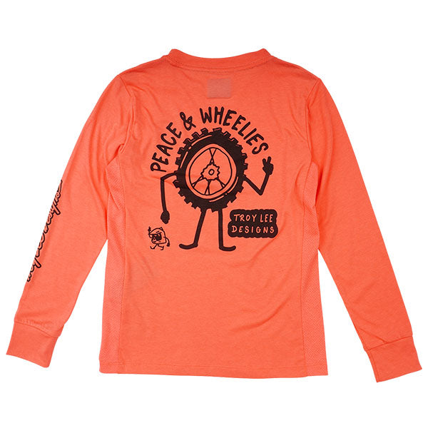 Product image of Troy Lee Designs - Skyline P&W Long Sleeve Ride Tee (MTB) (Youth) SKU:385046002 | Designed for Mountain Bike, BMX and E-Bike riders | Available at BTO Sports