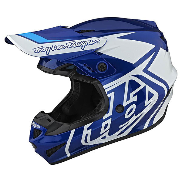 Image of Troy Lee Designs SKU 1032520 GP Overload Helmet Size: XS Colors: Black/White (SKU 1032520)