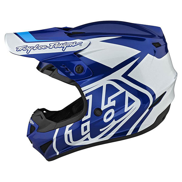 Image of Troy Lee Designs SKU 1032520 GP Overload Helmet Size: XS Colors: Black/White (SKU 1032520)