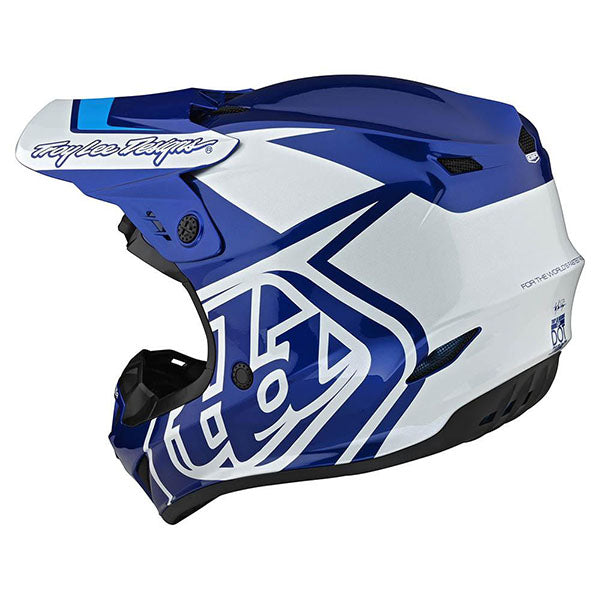 Image of Troy Lee Designs SKU 1032520 GP Overload Helmet Size: XS Colors: Black/White (SKU 1032520)