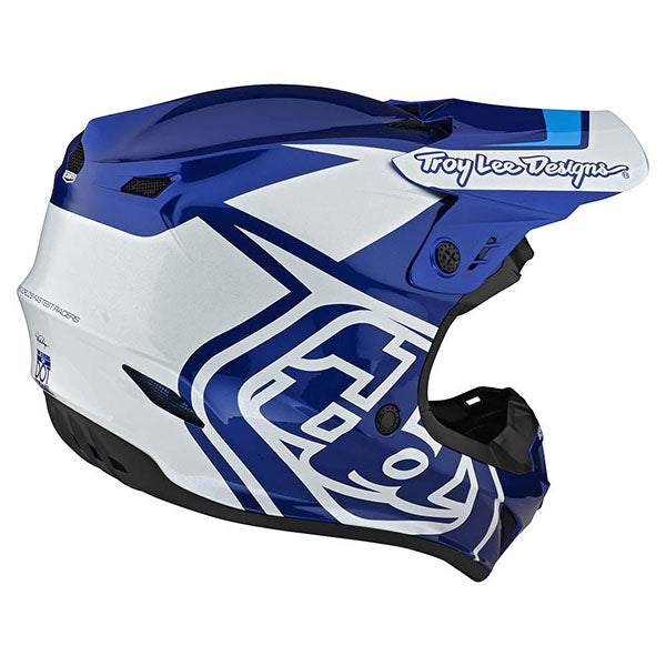 Image of Troy Lee Designs SKU 1032520 GP Overload Helmet Size: XS Colors: Black/White (SKU 1032520)