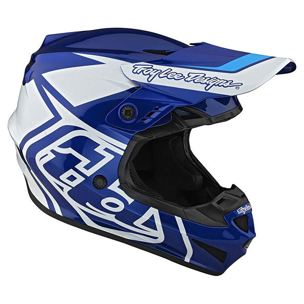 Image of Troy Lee Designs SKU 1032520 GP Overload Helmet Size: XS Colors: Black/White (SKU 1032520)