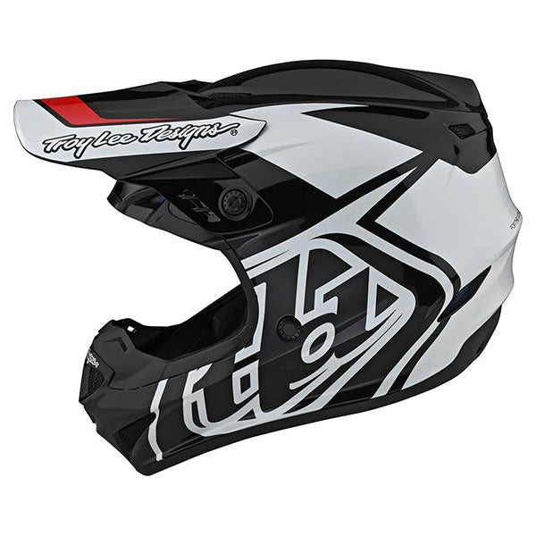 Image of Troy Lee Designs SKU 1032520 GP Overload Helmet Size: XS Colors: Black/White (SKU 1032520)
