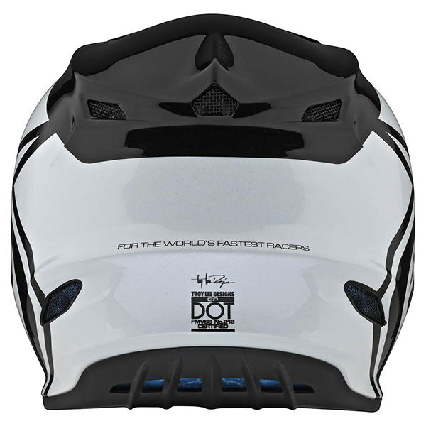 Image of Troy Lee Designs SKU 1032520 GP Overload Helmet Size: XS Colors: Black/White (SKU 1032520)