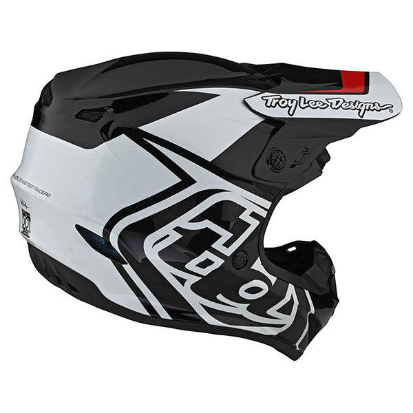 Image of Troy Lee Designs SKU 1032520 GP Overload Helmet Size: XS Colors: Black/White (SKU 1032520)