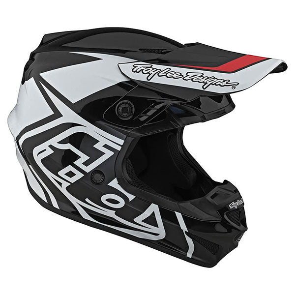 Image of Troy Lee Designs SKU 1032520 GP Overload Helmet Size: XS Colors: Black/White (SKU 1032520)