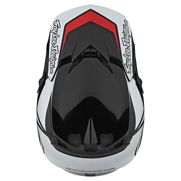 Image of Troy Lee Designs SKU 1032520 GP Overload Helmet Size: XS Colors: Black/White (SKU 1032520)