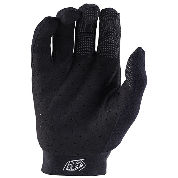 Product image of Troy Lee Designs 24 BTO Sports 0001 TLD ACE GLOVE MONO BLK 02 1abd9c0f 4185 456e 8d4f d3364ed124e8 motocross gloves showing fit, construction, and colorway | Available at BTO Sports