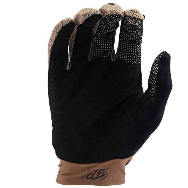 Product image of Troy Lee Designs 24 BTO Sports 0076 TLD M24D1 ACE GLOVE REVERB OAK 02 1b00d0c1 c490 4c16 91a0 fbdb37d9106e motocross gloves showing fit, construction, and colorway | Available at BTO Sports