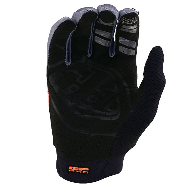 Product image of Troy Lee Designs 24 BTO Sports 0098 TLD M24D1 GPPRO GLOVE BANDS NEOORNG 02 50842efa 52f7 492f 8318 50539be816c3 motocross gloves showing fit, construction, and colorway | Available at BTO Sports