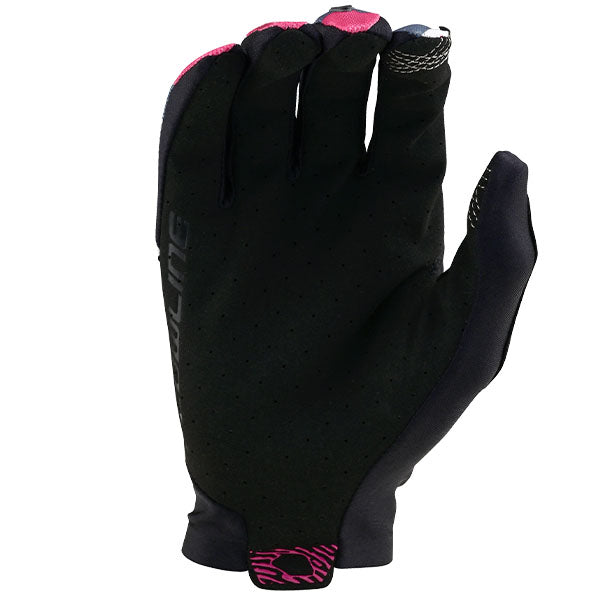Product image of Troy Lee Designs 24 BTO Sports 0108 TLD M24D1 FLOWLINE GLOVE CAMO BERRY 02 motocross gloves showing fit, construction, and colorway | Available at BTO Sports