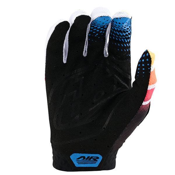Product image of Troy Lee Designs 24 BTO Sports 0112 TLD M24D1 AIR GLOVE WAVEZ BLKMULTI 02 4825db1b b256 4d93 80eb f24acb1f77ee motocross gloves showing fit, construction, and colorway | Available at BTO Sports