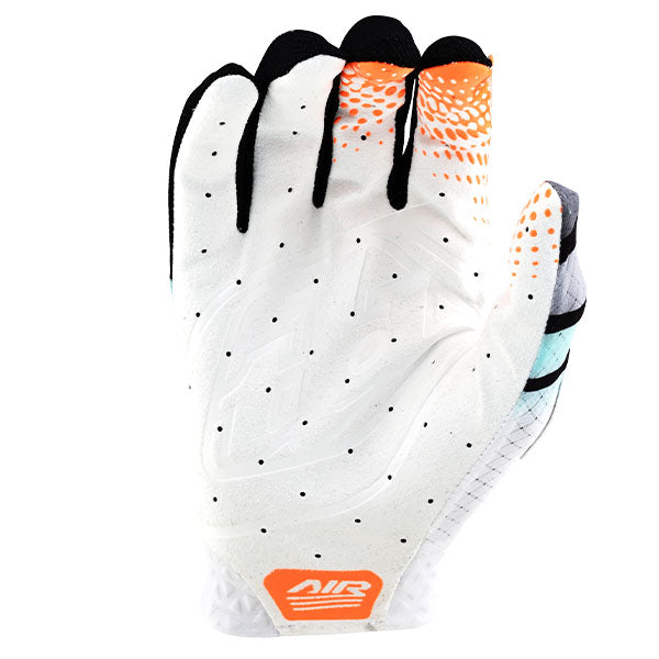 Product image of Troy Lee Designs 24 BTO Sports 0114 TLD M24D1 AIR GLOVE WAVEZ BLCHDAQUA 02 c271489d d3d6 490e b5c9 293f0d0819cd motocross gloves showing fit, construction, and colorway | Available at BTO Sports