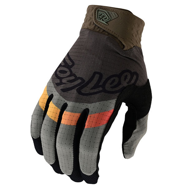 Product image of Troy Lee Designs 24 BTO Sports 0119 TLD M24D1 AIR GLOVE PINNED OLV 01 eb221dd2 830d 4086 9436 281772f6ff5b motocross gloves showing fit, construction, and colorway | Available at BTO Sports