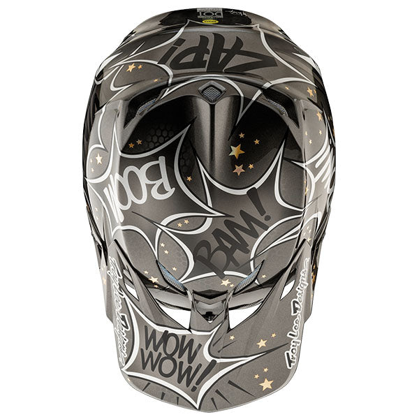 Image of Troy Lee Designs SKU 1717540 SE5 Carbon Cosmic Explosion MIPS Helmet Size: XS Colors: Gray (SKU 1717540)